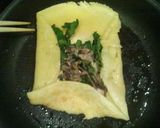 A picture of step 4 of Anchovy and Rocket Cheese Crepe.