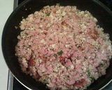 A picture of step 4 of Spam Basil Rice with Fried Egg.