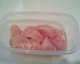 A picture of step 1 of Steamed Chicken with Mayo-Miso Sauce.