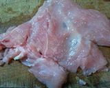 A picture of step 1 of Chicken with Sweet and Sour Sauce.
