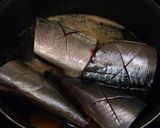A picture of step 2 of Mackerel Simmered in Miso.