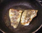 A picture of step 3 of Sea Bass Meunière.