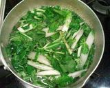 A picture of step 2 of Nappa Cabbage and Mustard Green Ohitashi.