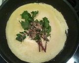 A picture of step 3 of Anchovy and Rocket Cheese Crepe.