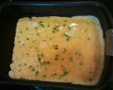 A picture of step 2 of Tamagoyaki with Green Peppers and Cheese.