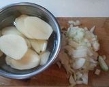 A picture of step 1 of Sardine and Potato Bouillabaisse.