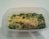 A picture of step 1 of Spinach and Cheese Rolled Omelette (Tamagoyaki).