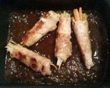 A picture of step 3 of Carrot and Green Onion Pork Rolls.