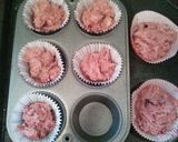 A picture of step 5 of Berry Berry Muffins.