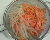 A picture of step 1 of Yacon Carrot Soup.