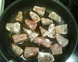A picture of step 3 of Mackerel and Swiss Chard Stir-fry with Balsamic Vinegar.