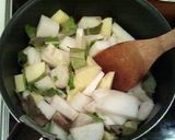 A picture of step 1 of Turnip Potage.
