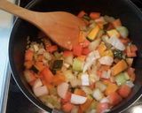 A picture of step 1 of Vegetable Potage.