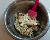 A picture of step 3 of White Chocolate and Fruit Granola Biscuits.