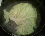 A picture of step 1 of Cabbage Rolls.