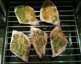 A picture of step 3 of Grilled Mackerel with Miso and Spring Onion Glaze.