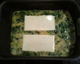 A picture of step 2 of Spinach and Cheese Rolled Omelette (Tamagoyaki).