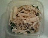 A picture of step 3 of Super Quick Mustard Green and Tuna Aemono Salad.