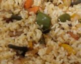 A picture of step 4 of Chinese fried rice.