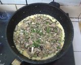 Hình bước làm 7 của món Pizza trứng nấm