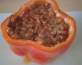 Foto del paso 3 de la receta: Pimiento rojo relleno de ternera al horno