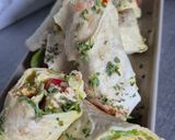 Une image de l'étape 4 de 🌯🥑 Wraps Gourmands au Poulet, guacamole & Fromage Frais à l’Ail.