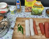 A picture of step 2 of Carrot and radish green chilli pickle.