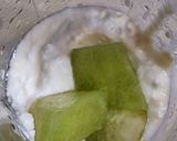 รูปขั้นตอนการทำที่ 1 ของ โยเกิร์ตเมลอนปั่นพร้อมดื่ม low carb