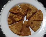 A picture of step 4 of Wheat nacho chat.