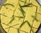 A picture of step 5 of Dhokla.
