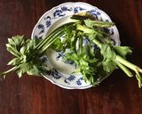 A picture of step 1 of California Farm Celeriac with Shrimp Pasta.