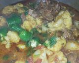 A picture of step 8 of Gobhi gosht /mutton with cauliflower.