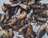 Foto del paso 3 de la receta: Pizza con alcuciles, hongos, jamón y cebolla