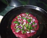 A picture of step 1 of Beetroot Chilla.