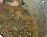 A picture of step 4 of Keema palak.