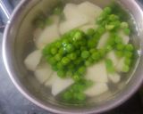 A picture of step 1 of Aloo matar.