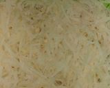 A picture of step 1 of Aloo ke Lacchedhar pakore.