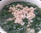 Hình bước làm 2 của món Canh rau ngót nấu thịt xay