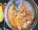 Hình bước làm 2 của món Cháo thịt bằm, đậu hũ, cà chua