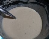 A picture of step 3 of Eggless banana pancake.