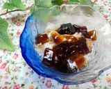 A picture of step 4 of Shaved Ice with Coffee Jelly.