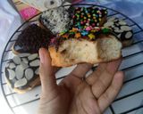 Foto langkah ke 9 dari resep Donat Pizza (Donat Maizena eggless).