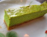 A picture of step 6 of Green Tea Cheesecake Bars.