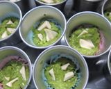 A picture of step 4 of White Chocolate and Green Tea Muffins.