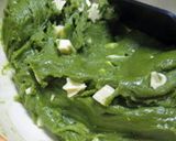 A picture of step 3 of Matcha Green Tea and White Chocolate Cookies.