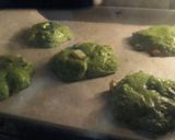 A picture of step 5 of Matcha Green Tea and White Chocolate Cookies.
