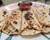 A picture of step 5 of Tortilla frankie.