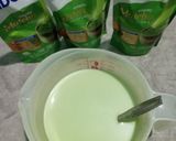 Foto langkah ke 2 dari resep Pudding Matcha Labu Kuning.