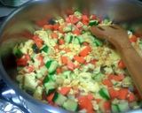 A picture of step 5 of fry rice Mexican style.
