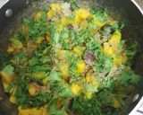 A picture of step 5 of Zafrani Potato Salan.